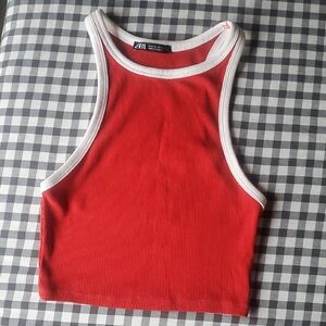 Zara Red Women's Tank Top M